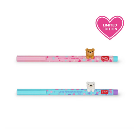 Set de 2 Bolígrafos de Gel - Beary in Love