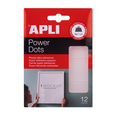 Power Dots Piezas ultra adhesivas de doble cara APLI