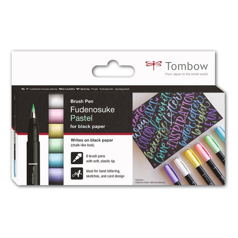 Set Rotulador Fudenosuke Pastel de Tombow