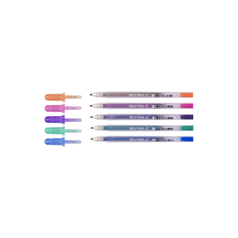 Set 5 Sakura Gelly Roll Silver Shadow 0,7 mm