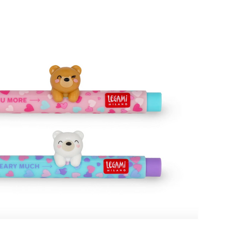 Set de 2 Bolígrafos de Gel - Beary in Love
