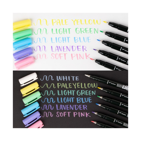 Set Rotulador Fudenosuke Pastel de Tombow
