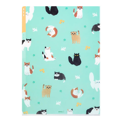 Carpeta Transparente de 3 Bolsillos (A4) – Gatos A