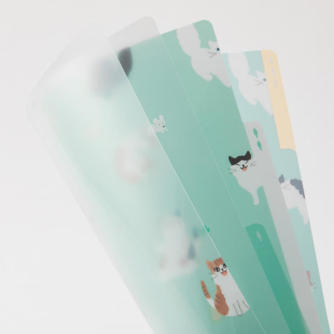 Carpeta Transparente de 3 Bolsillos (A4) – Gatos A