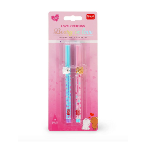 Set de 2 Bolígrafos de Gel - Beary in Love