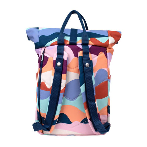Mochila urbana con cierre superior enrollable (10 l) serie The Fun, multicolor