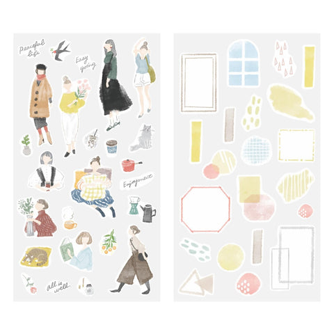 Sticker 2637 Two Sheets Fashion