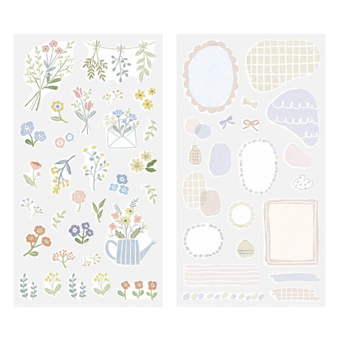 Sticker 2639 Two Sheets Flowers