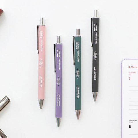 Non-Slip Smooth GEL Pen 0.38 Purple