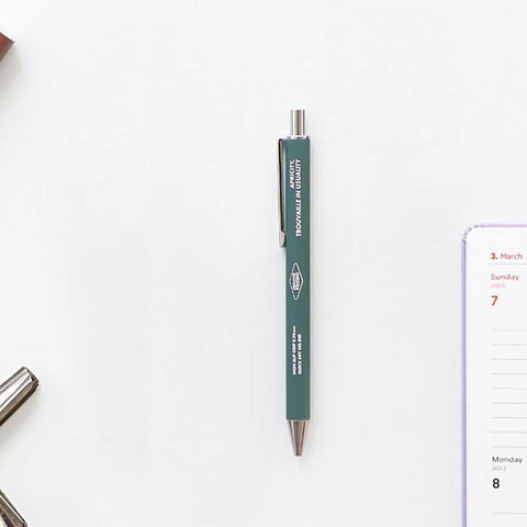 Non-Slip Smooth GEL Pen 0.38 Green