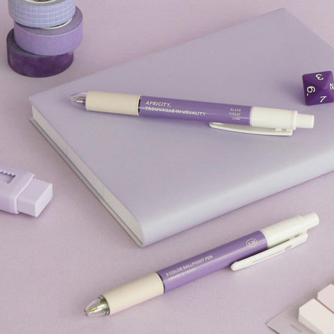 Smooth 3-Color Pen 0.38 03 Purple
