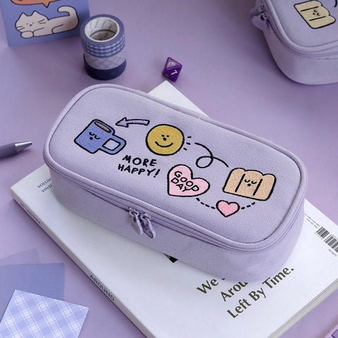 Doodle Pen Pouch 04 Lavender
