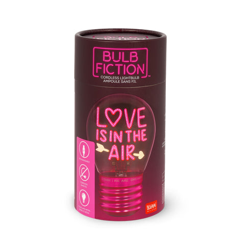 Lámpara Decorativa de Mesa en Forma de Bombilla - Love Is in the Air - Bulb Fiction