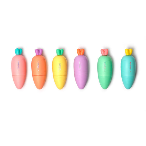 Set de 6 mini subrayadores pastel