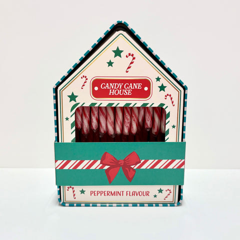 Casita Xmas con Bastones de Caramelo