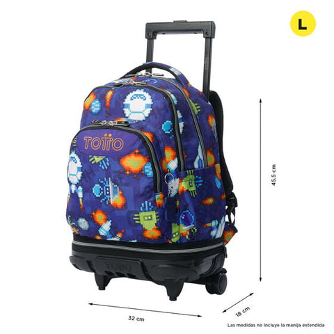 Mochila desmontable Tiza - Space Blue Totto