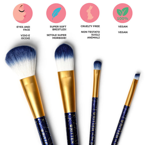 Set de 4 Pinceles de Maquillaje - Stars