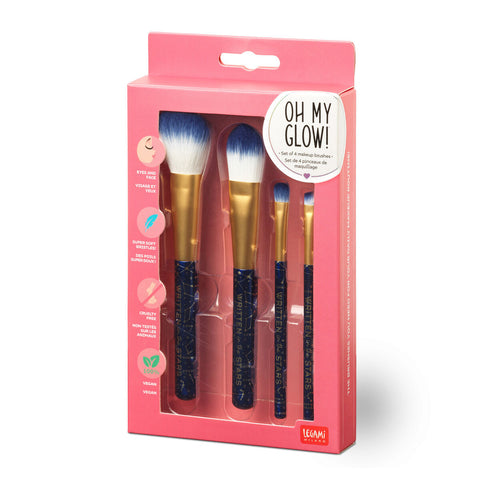 Set de 4 Pinceles de Maquillaje - Stars