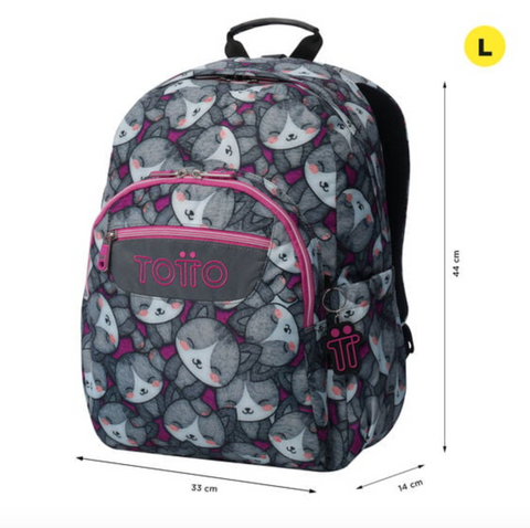 Mochila Acuareles - Kitten Rose Totto