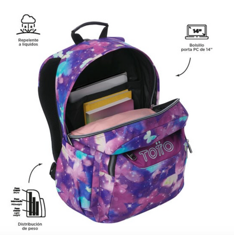 Mochila Acuareles Glitter - Star Butterfly Totto