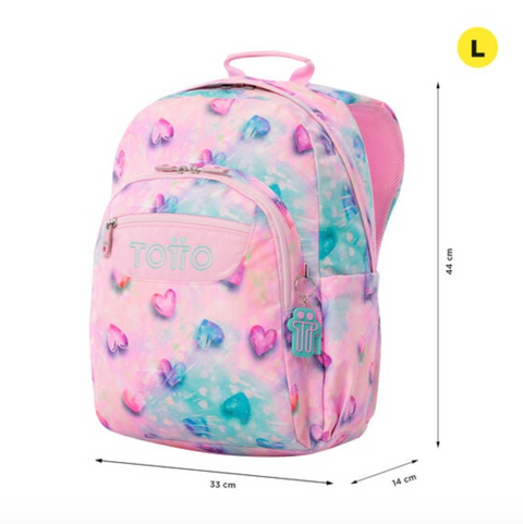 Mochila Acuareles Glitter - Shiny Heart Totto