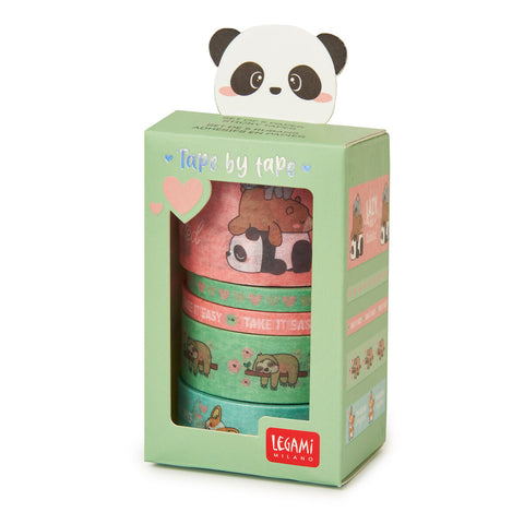 Set de 5 cintas adhesivas de papel - Animales