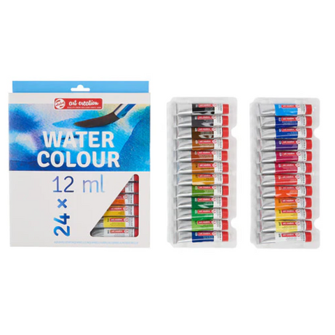 Set Acuarela de 24 Tubos de Colores 12 ml Art Creation