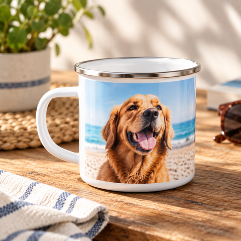Taza Vintage de Aluminio