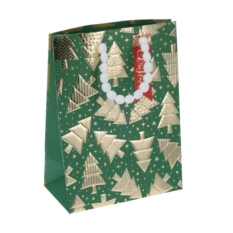 Bolsa de regalo pompones navidad M