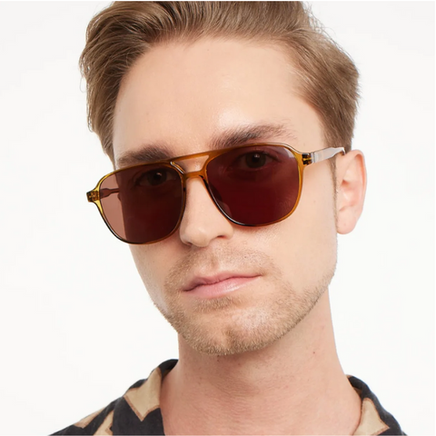 Gafas de Sol Brad Glossy Ecru Olive Barner