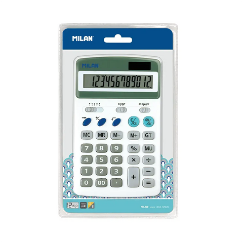 Calculadora Blanca 12 dígitos MILAN