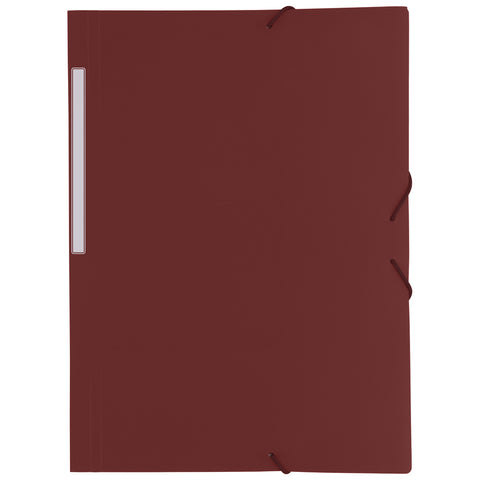 Carpeta de plástico con gomas, 3 solapas