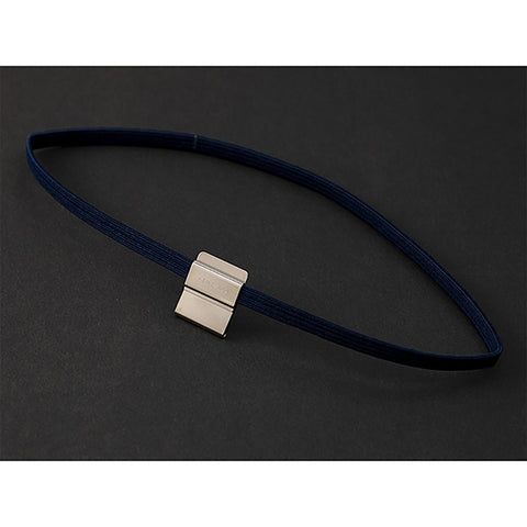 Clip Band (A5) Navy Polka