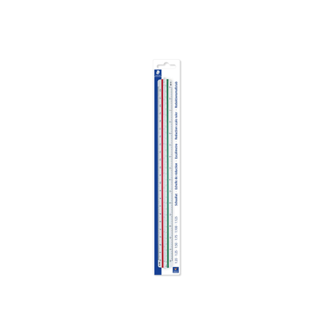 Escalímetro Staedtler (1:20, 1:25, 1:50, 1:75, 1:100, 1:125)