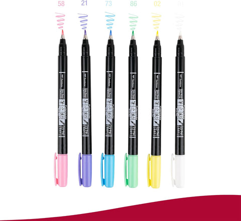 Rotulador Fudenosuke Pastel de Tombow