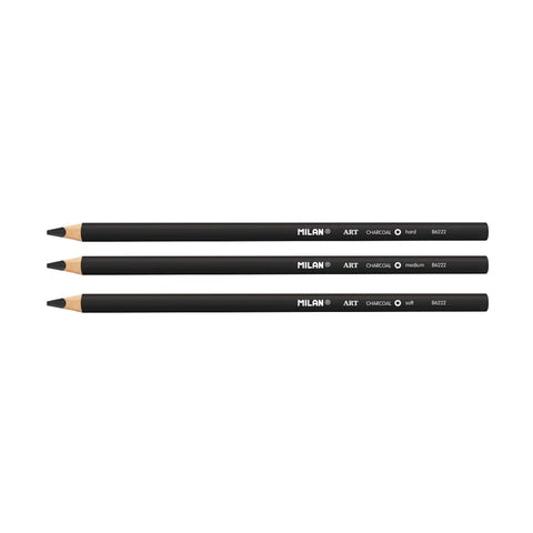 Blíster 3 lápices de carboncillo MILAN Art + goma The Master Gum Precio de oferta