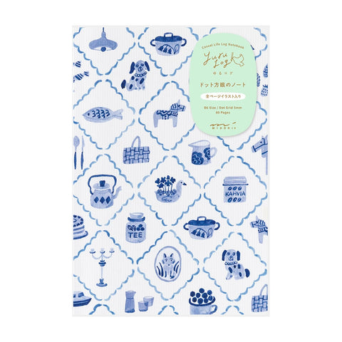Libreta B6 Yuru Log Blue Nordic