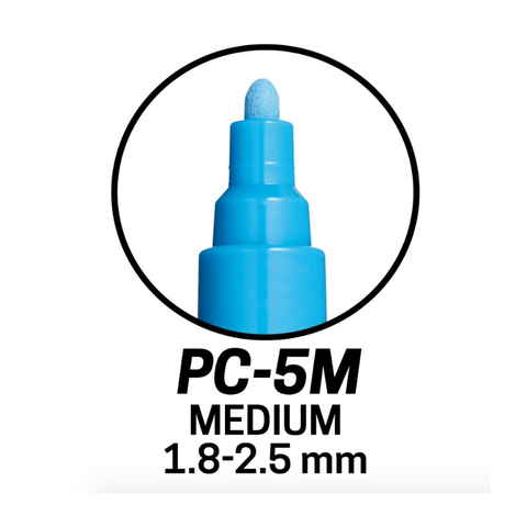 Set Uni Posca PC5M 1,8-2,5 mm 8 pcs + Bolsa de Regalo (Edición Limitada)