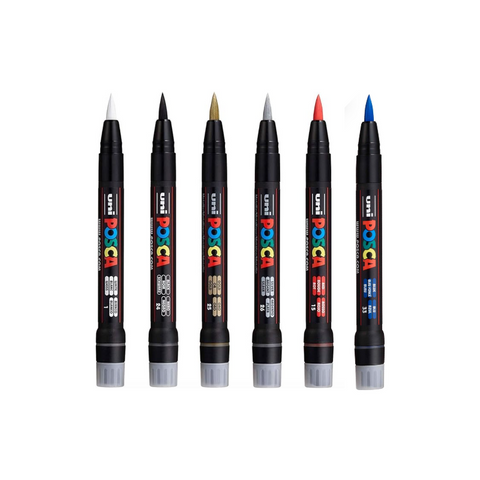 Marcador Uni Posca Punta Pincel PCF-350