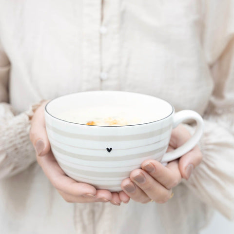 Bowl Watercolour Natural Stripes de Bastion Collections