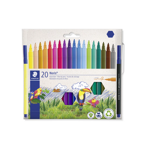 Caja de 20 Rotuladores de punta de fibra Staedtler