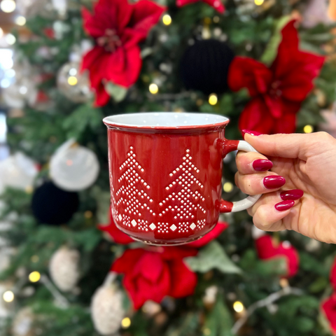 Taza porcelana Jersey Navideño 450 ml