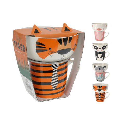 Set de Taza y Bowl a juego animales