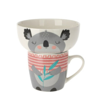 Set de Taza y Bowl a juego animales