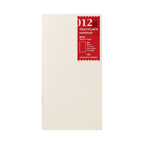 Traveler's Notebook Regular 012 Refill Sketch Paper Notebook