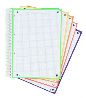 EUROPEANBOOK 5 TAPA EXTRADURA A4+ 120H.5X5 COLORES VIVOS 50% HOJAS GRATIS