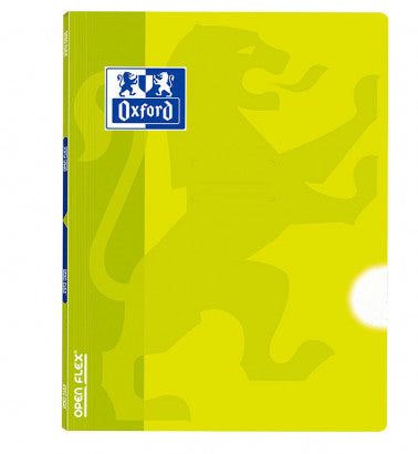 LIBRETA GRAPADA TAPA PLÁSTICO OPENFLEX A4 48H LISO COLORES SURTIDOS