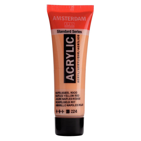 Pintura acrílica Amsterdam Amarillo Nápoles Rojo (Opaco)