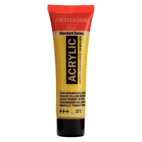 Pintura acrílica Amsterdam Amarillo Transparente Medio