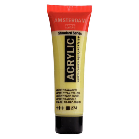 Pintura acrílica Amsterdam Amarillo Titanio Niquel (Opaco)